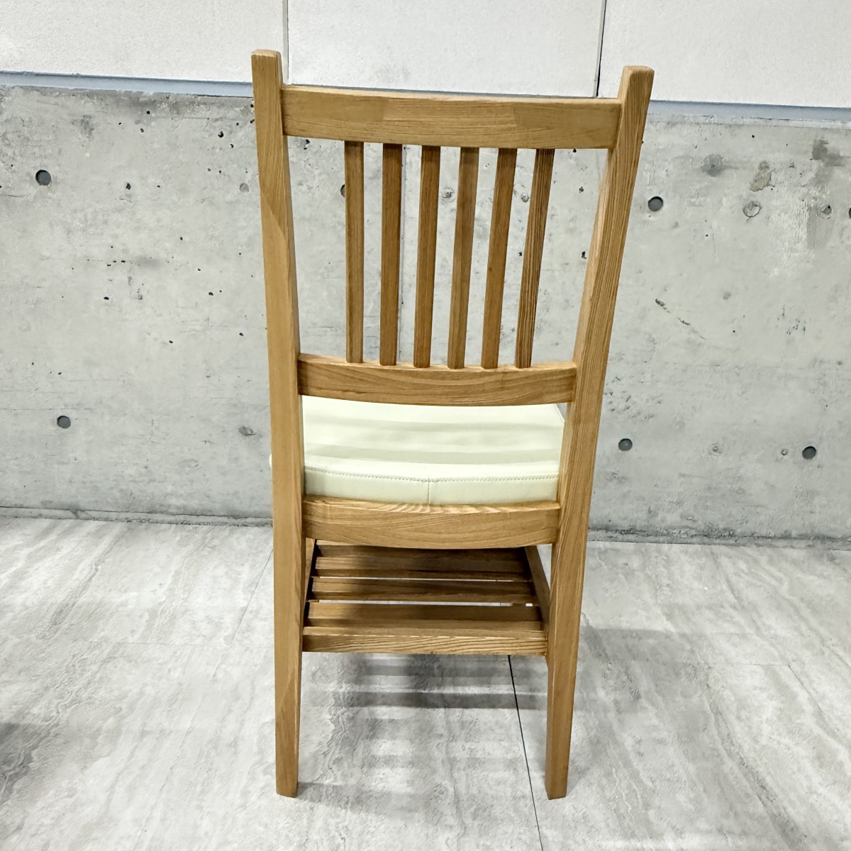 C04068 【直接引取可】 光製作所 HIKARI Follet フォレ ダイニングチェア 2脚セット 天然木 合成皮革 北欧 ナチュラル 美品 未使用品（8/10）