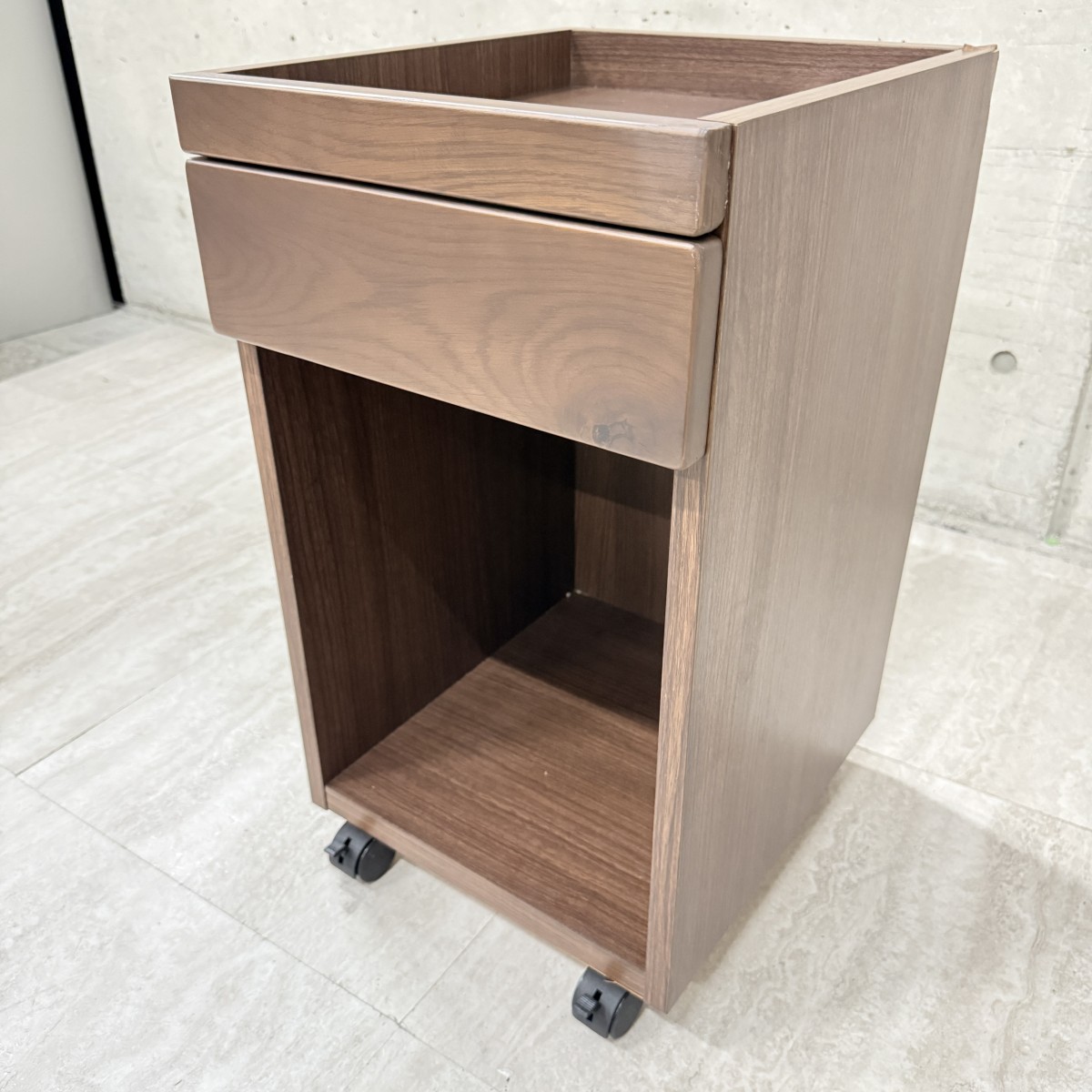 C04075 【直接引取可】 光製作所 HIKARI SDW サンノット オープンワゴン WN ウォールナット 学習机 デスク収納（3/10）
