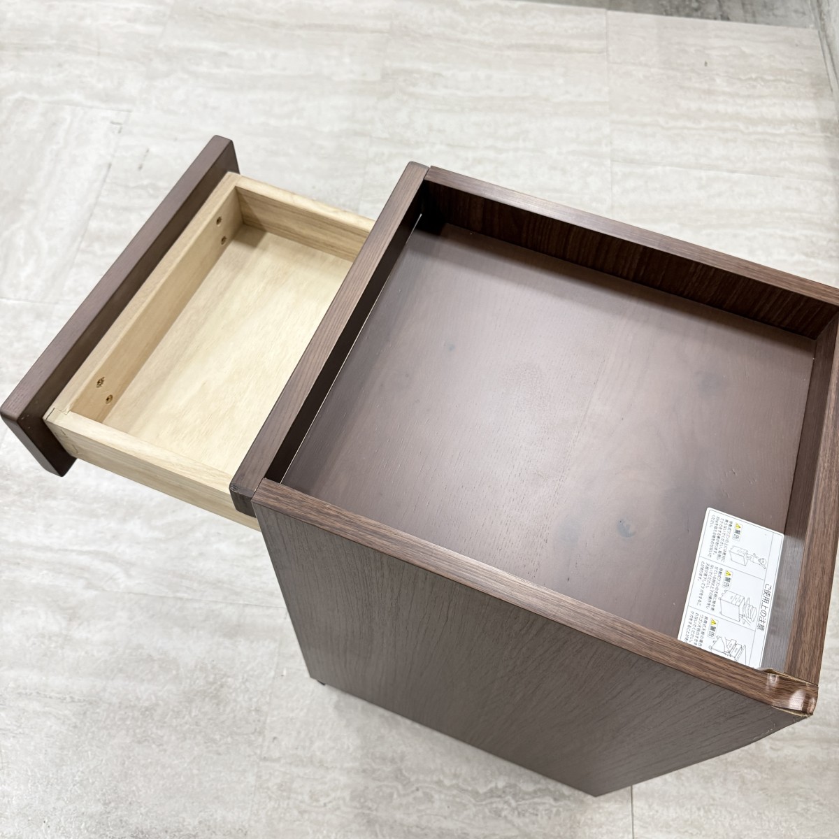 C04075 【直接引取可】 光製作所 HIKARI SDW サンノット オープンワゴン WN ウォールナット 学習机 デスク収納（10/10）