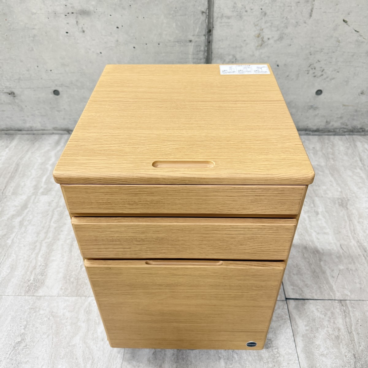 C04076 直接取引可 光製作所/ヒカリサンデスク ワゴン キャビネット 美品 展示 サイドテーブル 木製 収納 棚 チェスト 収納 机 北欧 モダン（3/10）