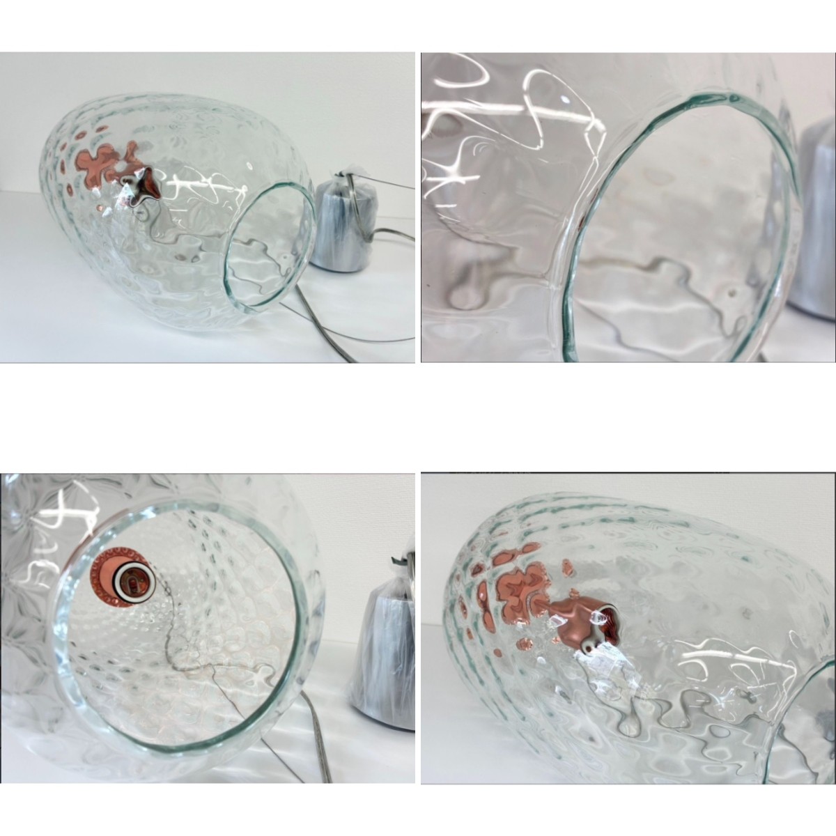 C04087 【直接引取可】ELUX エルックス CB4078 SYMPHONY シンフォニー ペンダントライト CRISBASS ガラス Clear Copper 廃番 定価11.8万（5/8）