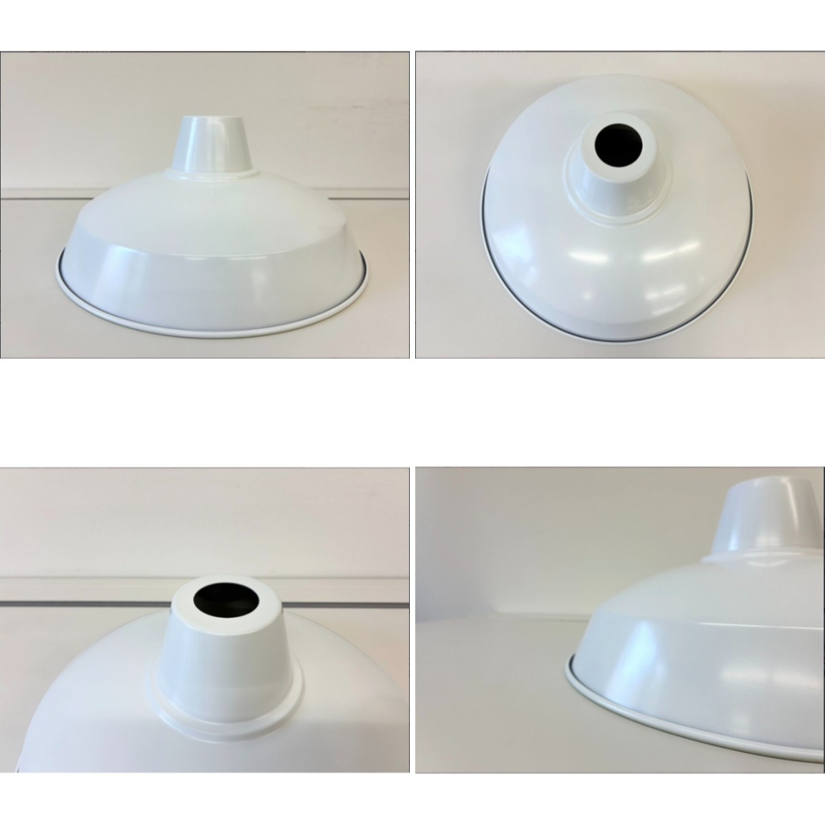 C04091【直接引取可】ELUX エルックス CC-PP11-WH スチール 2灯 ペンダントライト ホワイト E26 LED対応 天井照明（3/8）