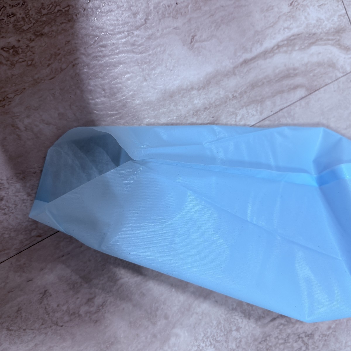 C04125【直接引取可】未使用 100枚 モレーン MOG282 ディスポーザブル プラスチックガウン ブルー フリーサイズ 防護ガウン 感染対策 PPE（5/8）