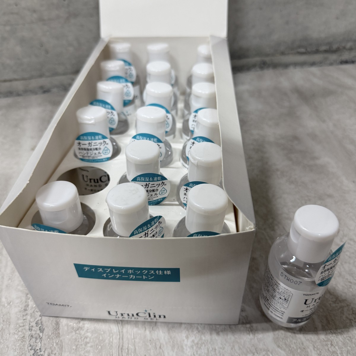 C04129【直接引取可】UruClin ウルクリン TW50HJ20 オーガニックハンドジェル 60ml×18本 アルコール58% TOAMIT 東和化粧品（9/10）