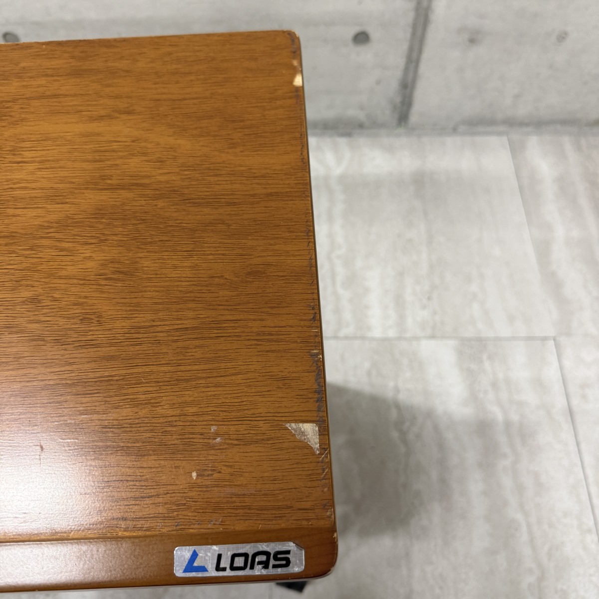 C04139【直接引取可】 LOAS ロアス RQX-301 PCワゴン CPUワゴン キャスター付 木製天板 パソコンラック オフィス家具　プリンター台（9/10）