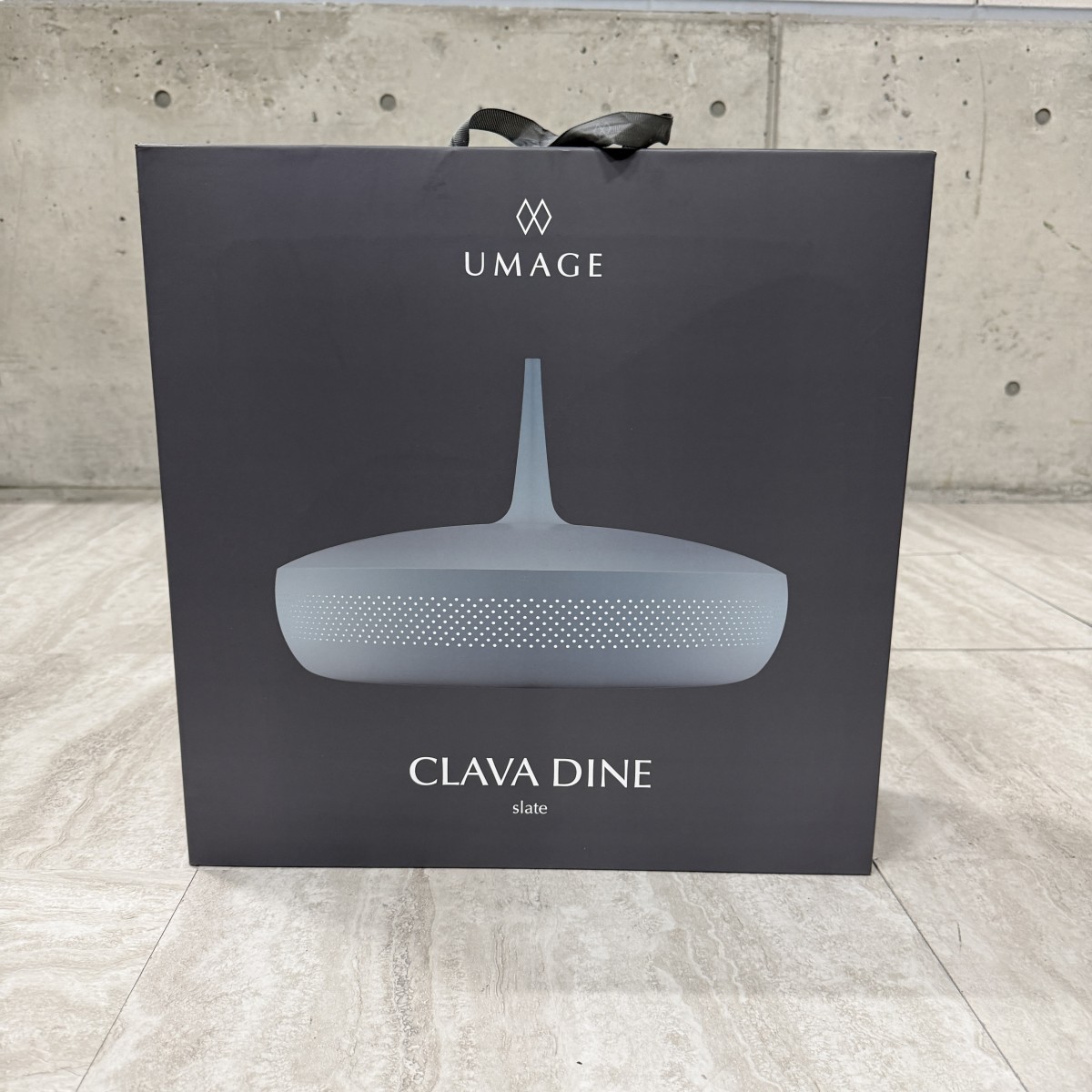 C04164【直接引取可】 UMAGE ウメイ Clava Dine クラヴァ ダイン 02304 Slate スレート 3灯 ペンダントライト 北欧 デザイナーズ照明 箱付（6/10）
