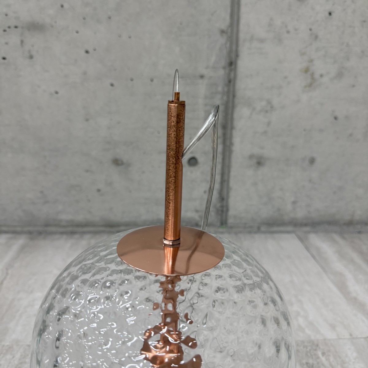 C04181【直接引取可】 ELUX エルックス SYMPHONIE シンフォニー CB4078 ペンダントライト ガラス Clear Copper 北欧 デザイナーズ 未使用（4/10）