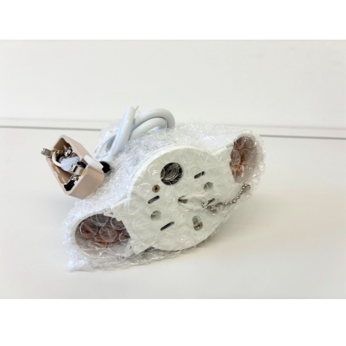 C04205【直接引取可】ELUX エルックス CC-PP11-WH 2灯 ペンダントライト ホワイト E26 天井照明 北欧 レトロ プルスイッチ（7/10）