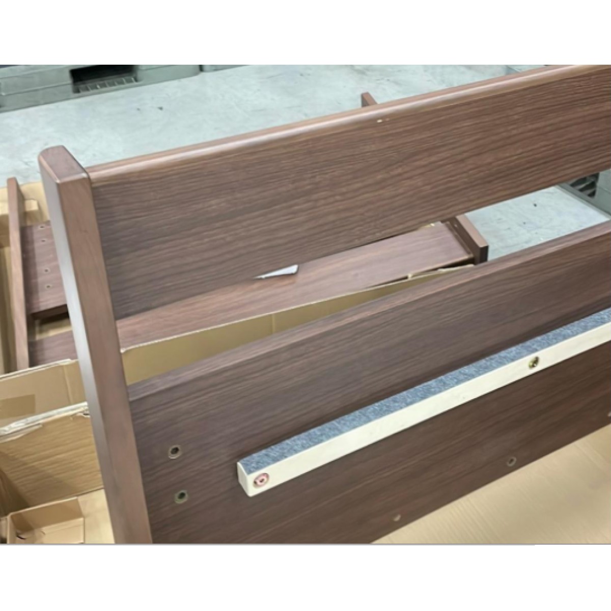 C04295 【直接引取可】 光製作所 ヒカリサンデスク カスティナⅢ システムベッド ウォールナット 木製 ハシゴ付 ロフトベッド　木製（3/10）