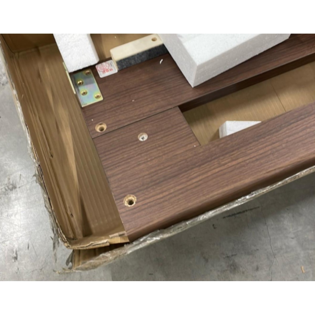 C04297 【直接引取可】 光製作所 ヒカリサンデスク カスティナⅢ システムベッド ウォールナット 木製 ハシゴ付 ロフトベッド　木製（3/7）